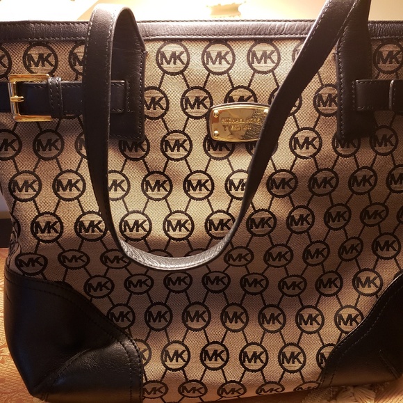MK monogram canvas and leather - Picture 1 of 4